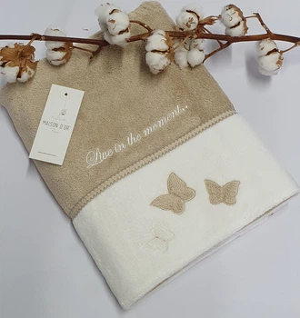 Полотенце Maison D'or Monique Butterfly 85x150 Beige