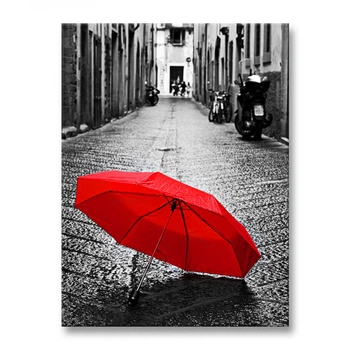 Картина Красный зонт45x60 см (P0501)