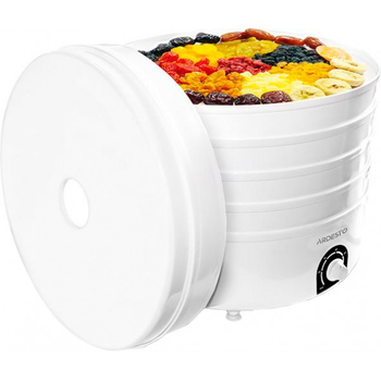 Сушилка для овощей и фруктов мяса рыбы электрическая ARDESTO FDB-5385 520 Вт 5 секций ярусов белая грибы дичь