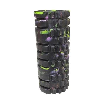Массажный валик 33 см FitMagic Grid Roller M1.1 Multi для фитнеса и йоги черный