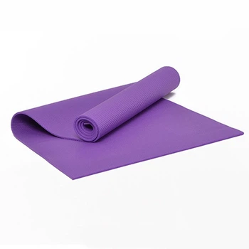 Коврик для йоги и фитнеса FitMagic ПВХ PVC 173х61см толщина 6мм фиолетовый