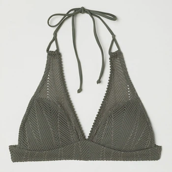 Верхняя часть купальника H&M 609332 36 Хаки (2000001316788)