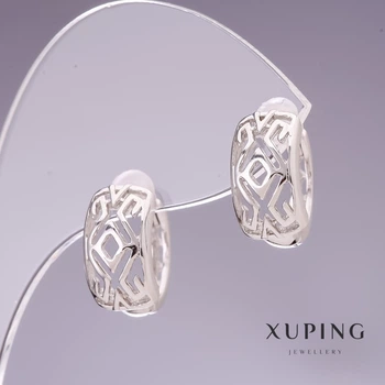 Сережки Xuping 7х14мм родій, ida55578