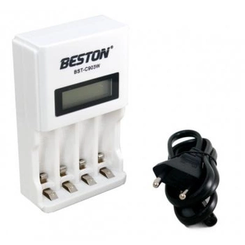 Зарядное устройство для аккумуляторов Beston BST-C903W 4slots for AA/AAA, Ni-MH/Ni-CD (AAB1850)