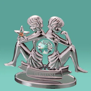 Фигурка Crystocraft со стразами Swarovski Знак зодиак Близнецы 8х7 см 0259-001 SL