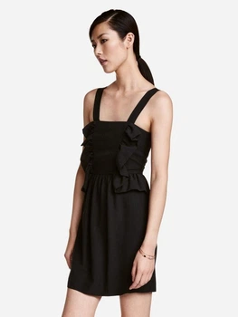Сукня коротка літня жіноча H&M 0446203_01 46 Чорна (KAY2000001203385)