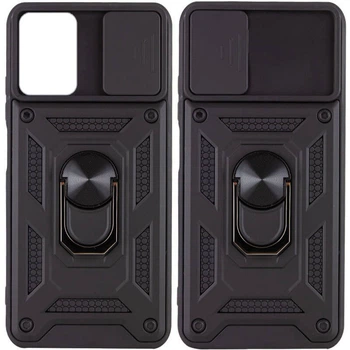 Ударопрочный чехол Camshield Serge Ring для Xiaomi Redmi Note 11 (Global) / Note 11S Черный Без бренда