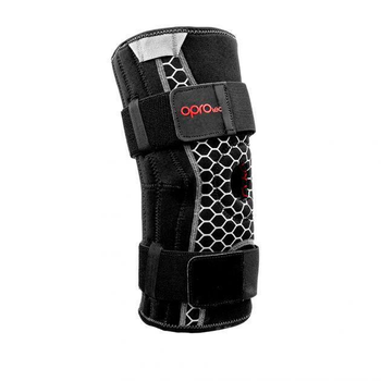 Фиксатор колена с боковой стабилизацией OPROtec Knee Brace With Stabilisers (TEC5731) Black р. XL