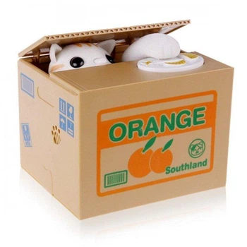 Интерактивная копилка Mischief Saving Box Кошка воришка (1557597381)