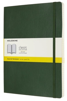 Блокнот Moleskine Classic великий 19&nbsp;x 25 см у клітинку миртовий зелений м'який