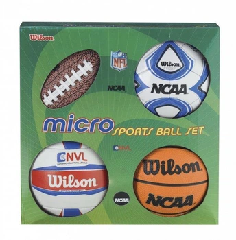 Сувенирный Набор Wilson Micro sports 4ball kit(X0544) 3