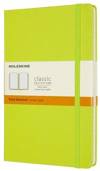 Блокнот Moleskine Classic середній 13&nbsp;x 21 см в лінію лимонний зелений