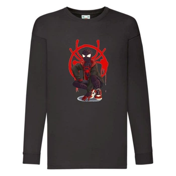 Лонгслів реглан Людина Павук 0012 (Spider-Man) чорна (SPM blc 0012) 116 см
