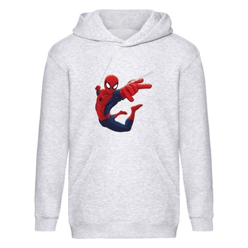 Худи детская Человек Паук 0017 (Spider Man) серый (SPM gry 0017) 164 см
