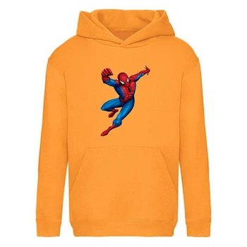 Худи детская Человек Паук 008 (Spider Man) оранжевая (SPM orn 008) 128 см