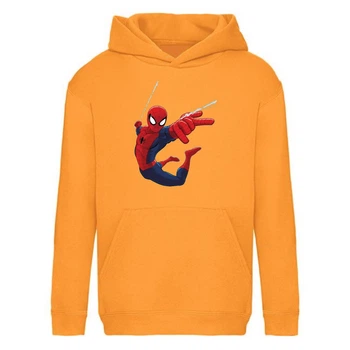 Худи детская Человек Паук 0017 (Spider Man) оранжевая (SPM orn 0017) 152 см