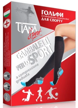 Гольфы Tiana 761 37-38 р Черно-голубые (4820192752480)