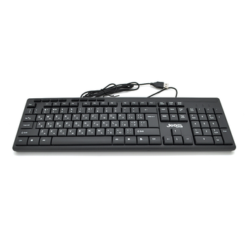 Клавіатура USB JEDEL K52, довжина кабелю 170см, (Eng/Укр/Рус), (483х188х35 мм) Black, 104к,