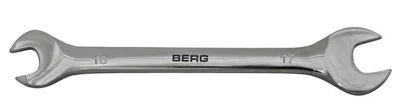 Ключ рожковый двухсторонний Cr-V 16х17мм Berg 48-109