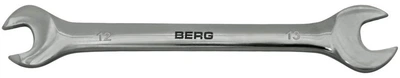 Ключ рожковый двухсторонний Cr-V 12х13мм Berg 48-105