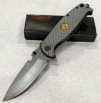 Нож тактический, складной нож карманный для рыблки, охоты, Bounce YU-3580, черный