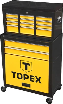 Шкаф инструментальный TOPEX, 2 выдвижных ящика, полка (79R500)