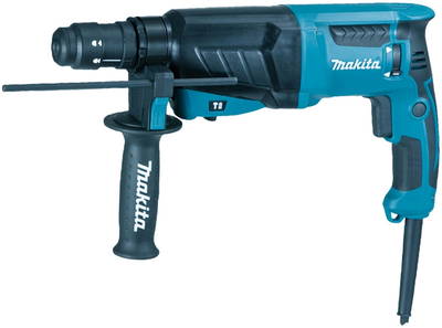 Перфоратор Makita HR2630T, SDS+,сменный патрон, 800Вт, 2.4Дж, 3.0кг (HR2630T)