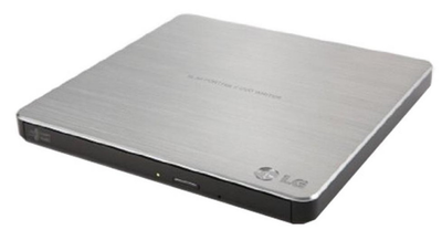 Привод Hitachi-LG GP60NS60 DVD+-R/RW USB2.0 EXT Ret Ultra Slim Silver (GP60NS60)