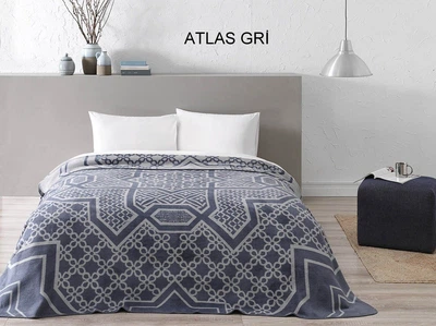Плед TAC Atlas сірий 200×220 см
