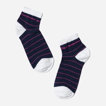 Дитячі шкарпетки бавовняні для дівчаток Conte Kids Active 13С-34СП 314 16 р Темно-сині/Рожеві (4810226274644)