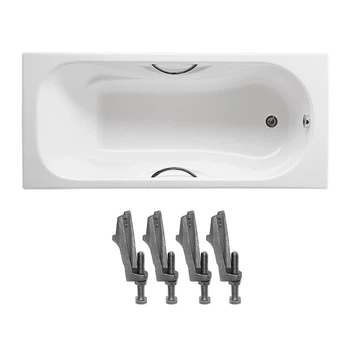 Ванна чугунная ROCA Malibu 150x75 A23157000R + ручки + ножки A150412330