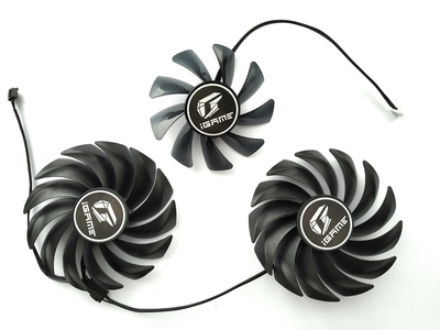 Вентилятор для видеокарты Colorful Advanced RTX 3060 Ti 3070 Ti 3080 3090 (PVA080E12R) комплект 3 шт (№365)