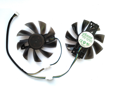 Вентилятор Apistek для видеокарты Dataland RX 470 570 GAA8S2U (GA92B2U GA92S2U) комплект 2 шт (№289)