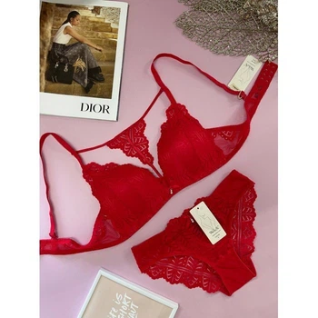 Комплект нижнего белья 85B красный Weiyesi 7988