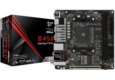 Материнская плата AsRock Fatal1ty b450 Gaming-ITX/ac