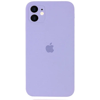 Чохол Silicone Full case camera SQUARE (квадратні) для IPhone 11 Lilac (30) бузковий