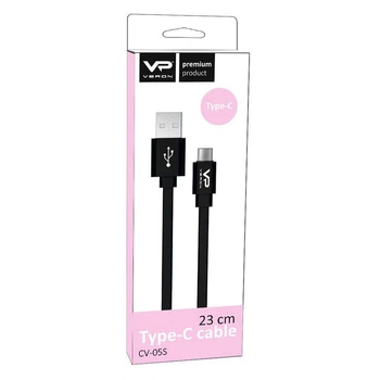 Кабель Veron CV05s Type-C 3.2А (23cm)