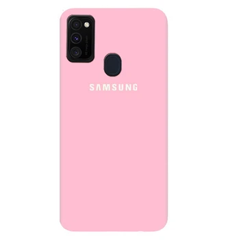 Чехол Silicone case для Samsung Premium M30S/M21 Light Pink (17) розовый