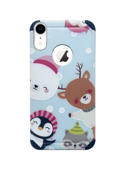 Чохол Силіконовий Новорічний для iPhone Xr Merry Christmas (05) Олень Пінгвін