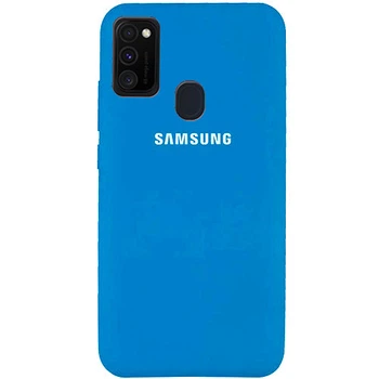 Чехол Silicone case для Samsung Premium M30S/M21 Blue (16) синий