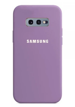 Чехол Silicone case для Samsung Premium S10e Blueberry (24) черничный