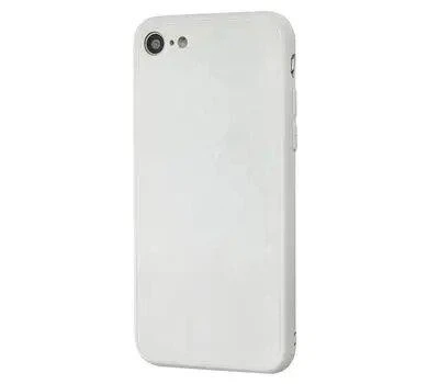 Чехол стеклянный Glass Case Louis Vuitton Луи Витон для iPhone SE 2020 (03) White белый