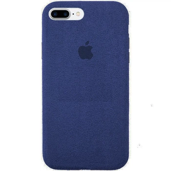 Чехол Alcantara Алькантара для iPhone 7 Plus (05) Dark blue темно синий