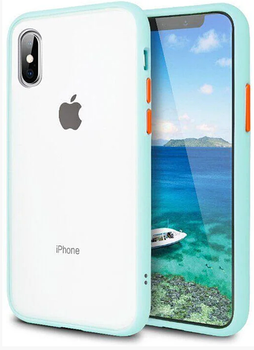 Противоударный чехол Avenger case для iPhone X/Xs (05) Sky blue