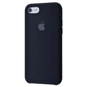Чехол-накладка Silicone case для IPhone 7 Black чёрный