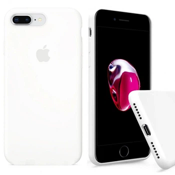 Чохол Silicone FULL case для IPhone 8 Plus White білий