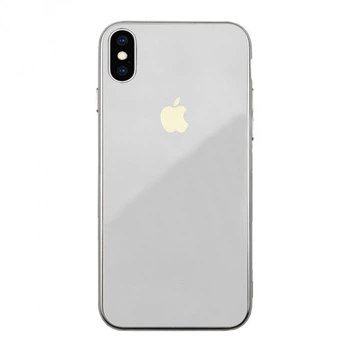 Чохол скляний Glass case для IPhone Xs max (03) White білий