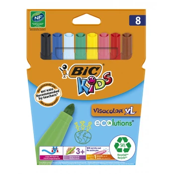 Фломастери Bic Kids Visacolor XL, 8 кольорів (bc8290062)
