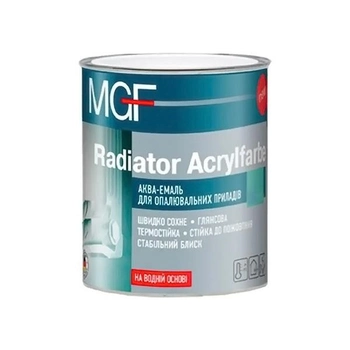 Аква-эмаль для радиаторов MGF Radiator Acrylfarbe 0,75л.