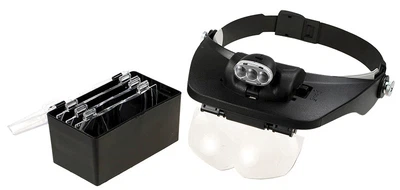 Бинокулярная лупа Magnifier 81001-E LED 1.2x-6x
